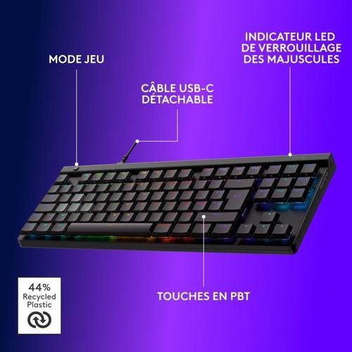 Clavier Gamer - Filaire - G515 Rapid Tkl - Noir