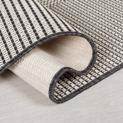 Tapis Moderne Beso En Polypropylène - Noir - 60x230 Cm