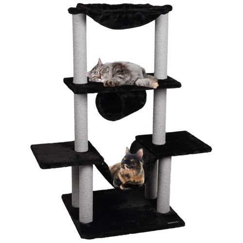 Arbre À Chat Hamza Noir 60x57x122 Cm