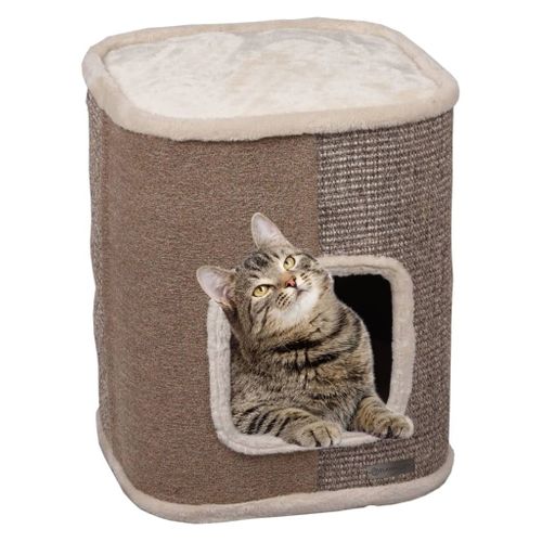 Arbre À Chat 2 En 1 George S 40x40x49 Cm Beige