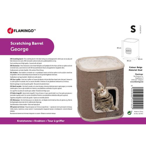 Arbre À Chat 2 En 1 George S 40x40x49 Cm Beige