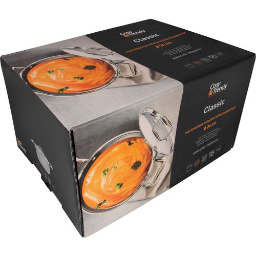 Marmite - Classic - Acier Inoxydable - Ø24 Cm - 7,14 L - Tous Feux Dont Induction