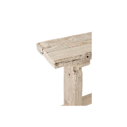 Console En Bois Brut Recyclé Blanc Délavé L150 - Utah