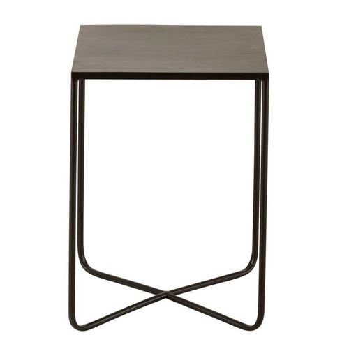 Table Gigogne Design "pied En Croix" 50cm Noir