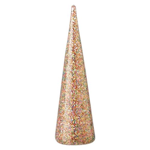 Cône Déco "confetti" 30cm Multicolore