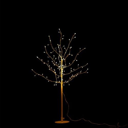 Plante Artificielle Déco LED "arbre Nu" 100cm Blanc