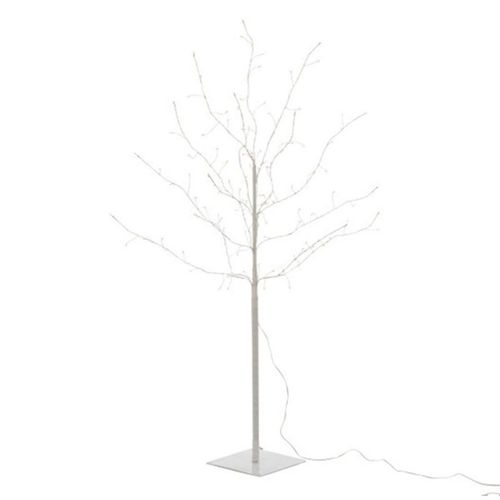 Plante Artificielle Déco LED "arbre Nu" 100cm Blanc