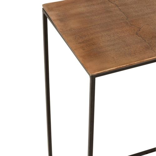 Lot De 3 Tables D'appoint Gigognes "bano" 66cm Rouille