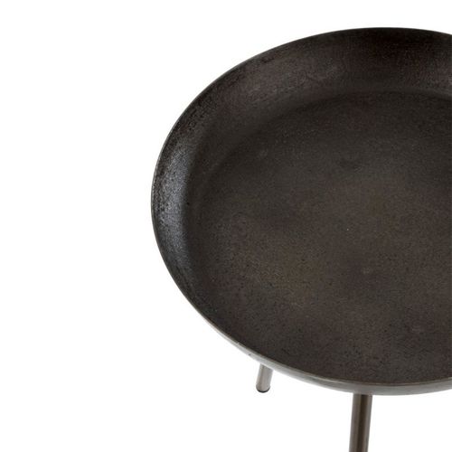 Lot De 3 Tables D'appoint Rondes "cario" 50cm Gris