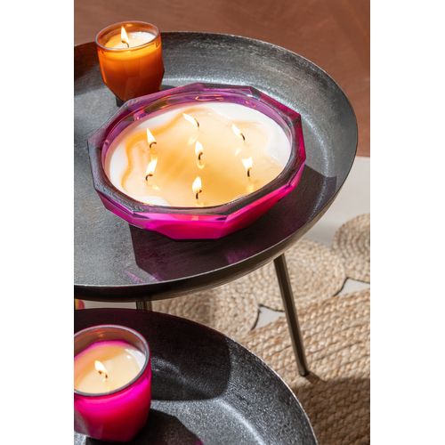 Lot De 3 Tables D'appoint Rondes "cario" 50cm Gris