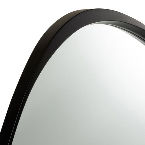 Miroir Mural En Verre Design "giles" 99cm Noir