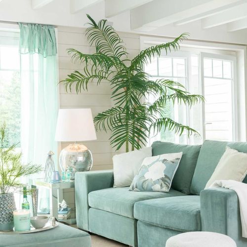 Plante Artificielle "palmier Bambou" 175cm Vert