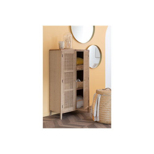 Miroir Rond En Métal Doré à Bord Haut D60 - Pako