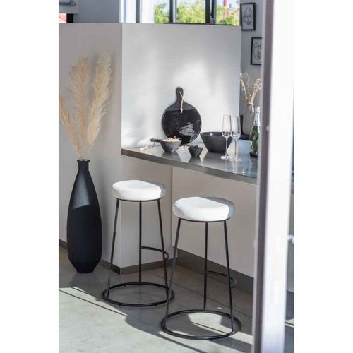 Vase Design En Verre "gentle" 80cm Noir Mat