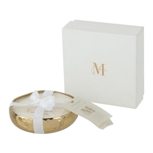 Bougie Parfumée Déco "livia" 13cm Oud Amber Or