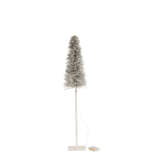 Statuette Déco LED "arbre De Noël" 79cm Blanc