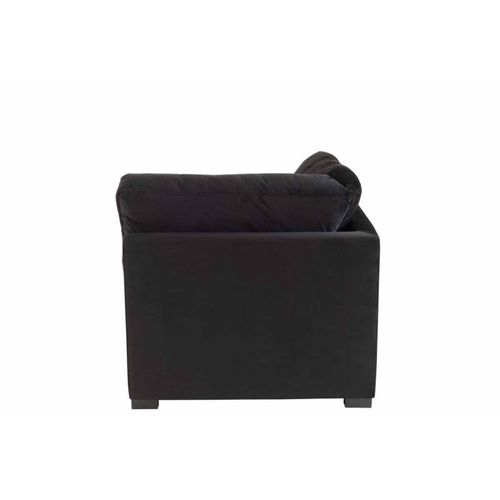 Fauteuil Design En Velours "abosa" 108cm Noir