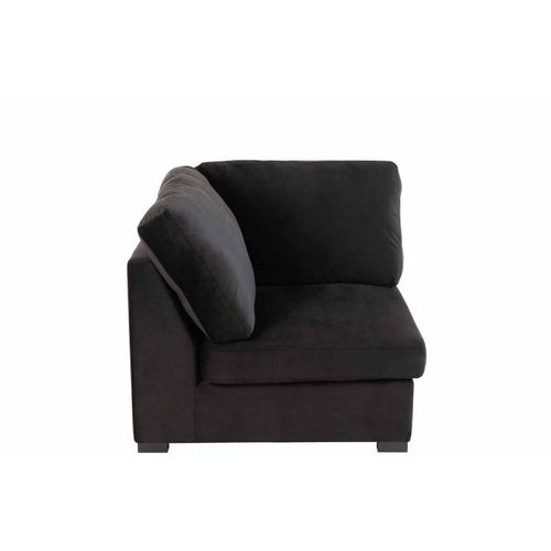 Fauteuil Design En Velours "abosa" 108cm Noir