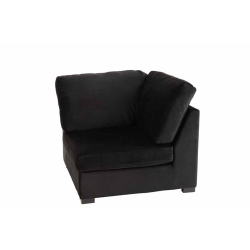Fauteuil Design En Velours "abosa" 108cm Noir