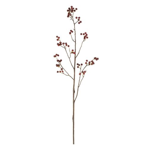 Branche Artificielle De Baies "fines" 130cm Rouge