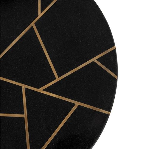 Lot De 2 Tables Gigognes "lolita" 56cm Or et Noir