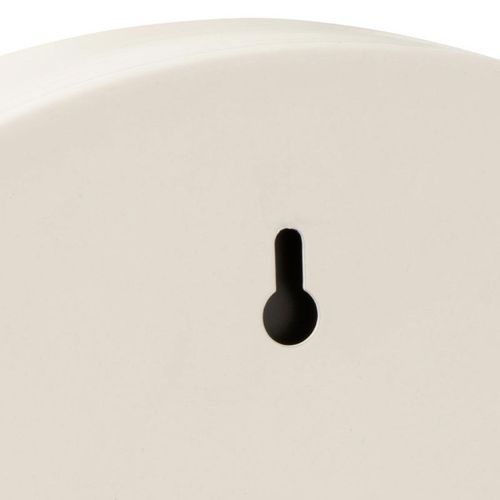 Miroir Mural Rond Déco "bord Métal" 30cm Blanc