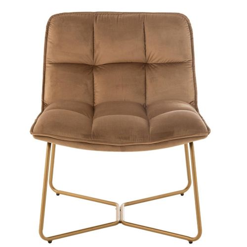 Fauteuil Lounge Design "pierre" 85cm Marron