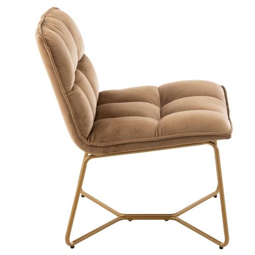 Fauteuil Lounge Design "pierre" 85cm Marron