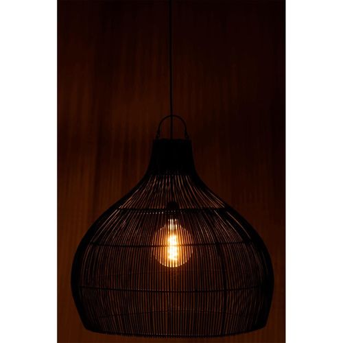 Abat-jour Poire En Rotin "lyna" 80cm Noir