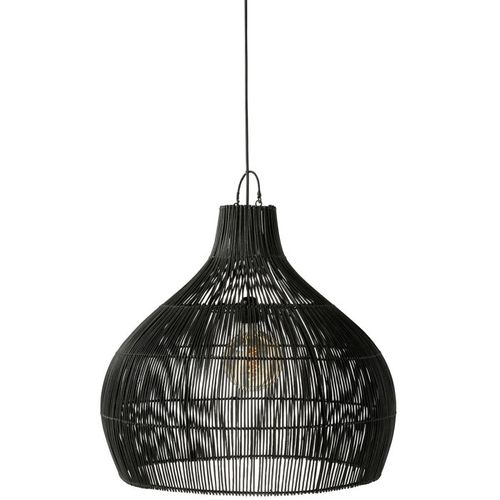 Abat-jour Poire En Rotin "lyna" 80cm Noir