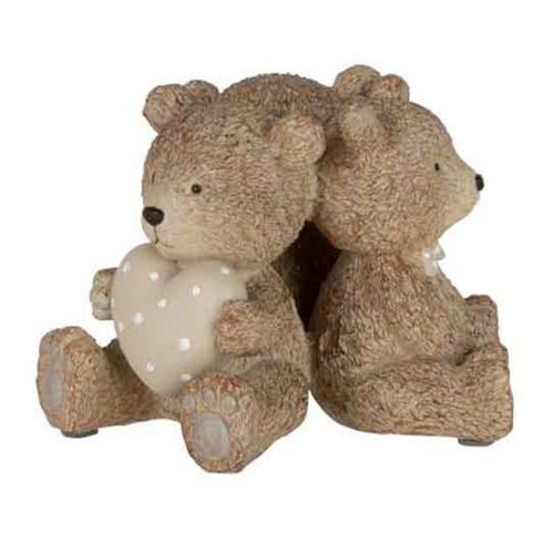 Statuette Déco Enfant "3 Ours" 17cm Marron