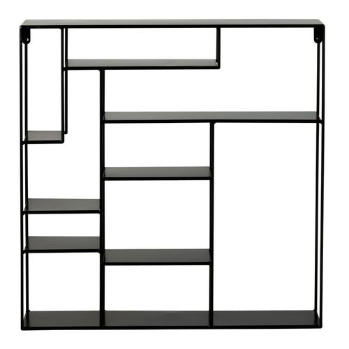 Etagère Design En Métal "maranta" 80cm Noir