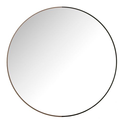 Miroir Mural Rond "alicia" 90cm Noir