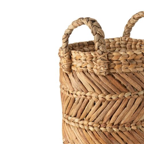 Lot De 3 Paniers De Rangement Tressé "hollis" 47cm Naturel