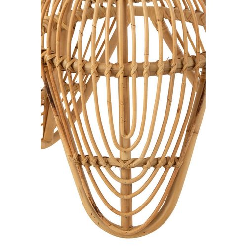 Tabouret Design En Rotin "léa" 44cm Naturel