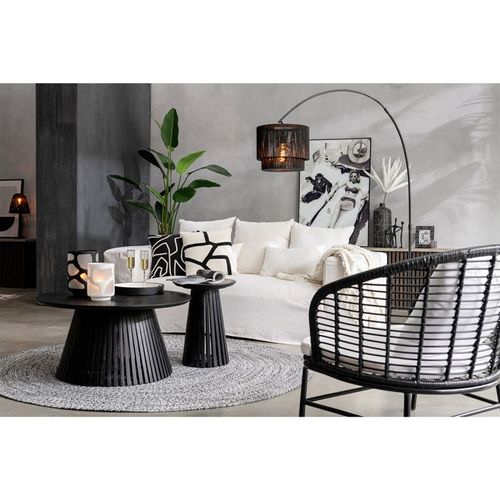 Table D'appoint Design En Bois "vincent" 40cm Noir