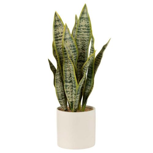 Plante Artificielle En Pot "sansevieria" 49cm Vert