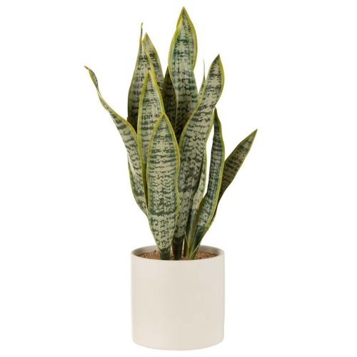 Plante Artificielle En Pot "sansevieria" 60cm Vert