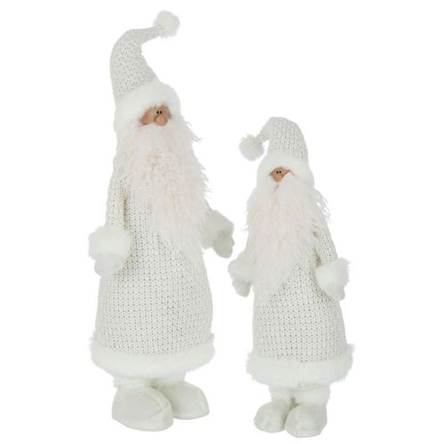 Statue Déco "père Noël" 51cm Blanc