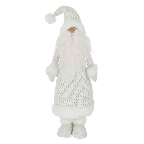 Statue Déco "père Noël" 51cm Blanc