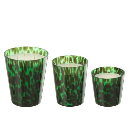 Bougie Parfumée "noa" 12cm Bois De Santal Vert