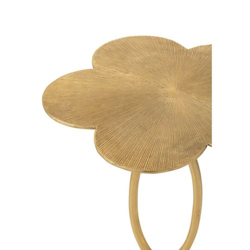 Table D'appoint Design Fleur "tiana" 61cm Or