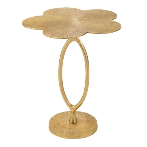 Table D'appoint Design Fleur "tiana" 61cm Or