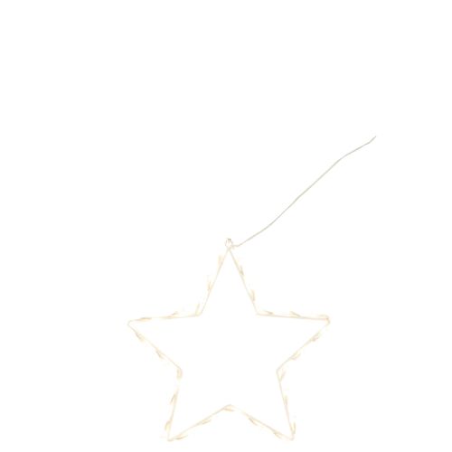 Décoration De Noël à LED "étoile" 30cm Blanc