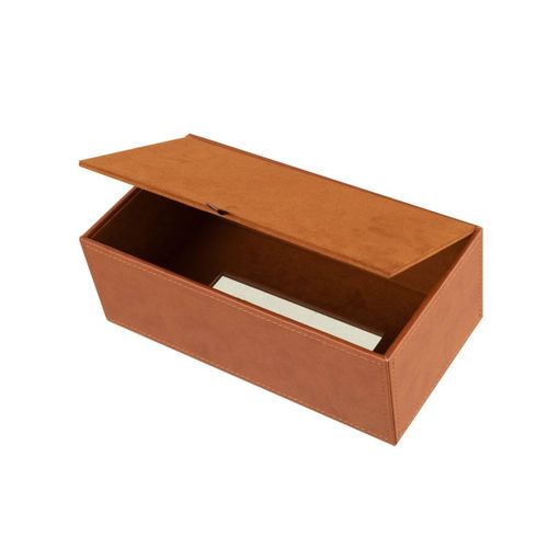 Boîte à Mouchoirs "ezra" 25cm Cognac