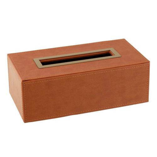 Boîte à Mouchoirs "ezra" 25cm Cognac