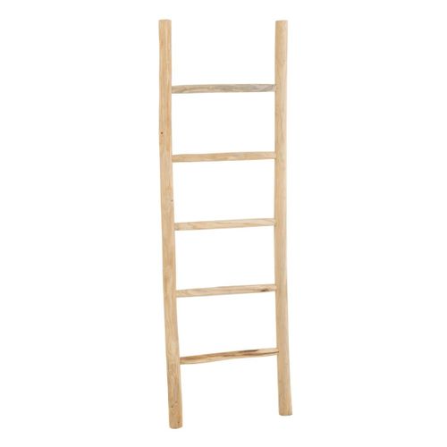 Échelle Déco 5 Marches En Bois "teck" 158cm Naturel