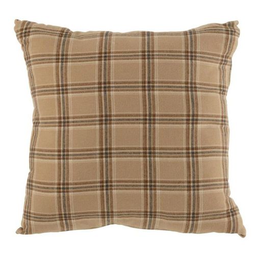 Coussin Déco Carreaux "annie" 45x45cm Beige