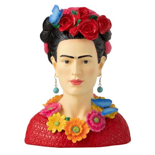 Statuette Déco Buste "frida Khalo" 22cm Multicolore