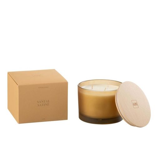 Bougie Parfumée "accords Essentiels" 10cm Santal Satiné